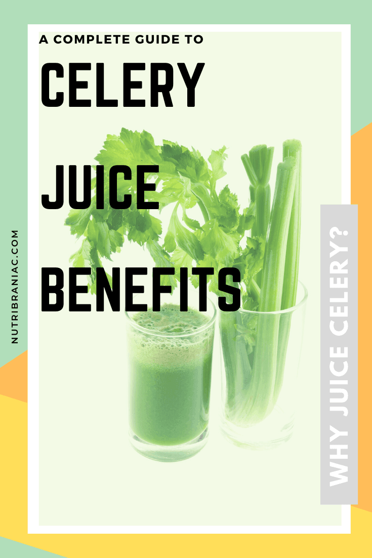 Did you know that celery has more health benefits than the most exotic vegetables? Check out our complete guide to all things celery. We look at the science behind celery juice benefits and the celery juice craze. #celeryjuicecleanse #celeryjuicing #juicingforhealth #juicingbenefits #juicingcelerybenefits