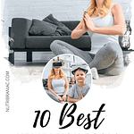 Graphic image of a woman meditating with a VR system with text overlay, "10 Best Meditation Tools"