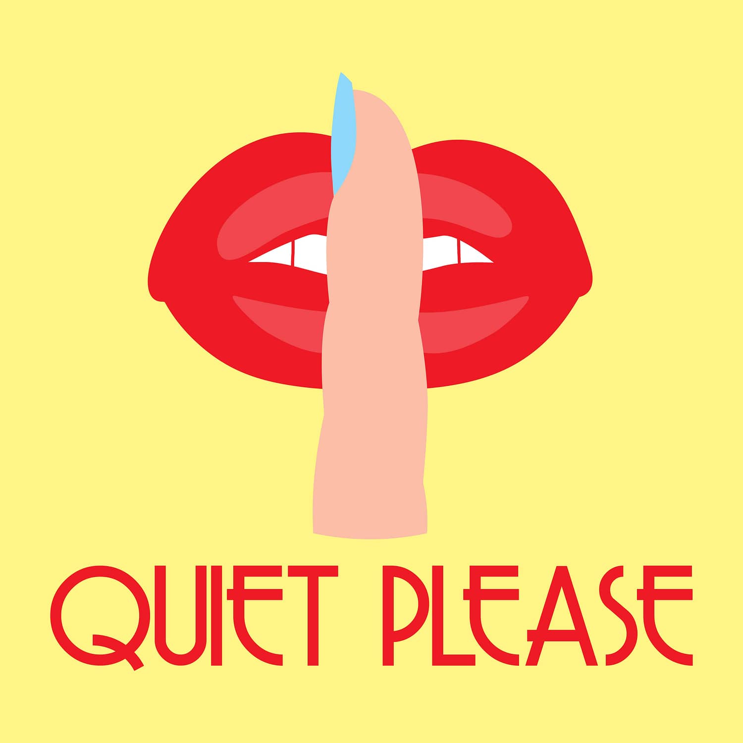 Quiet Please Illustration