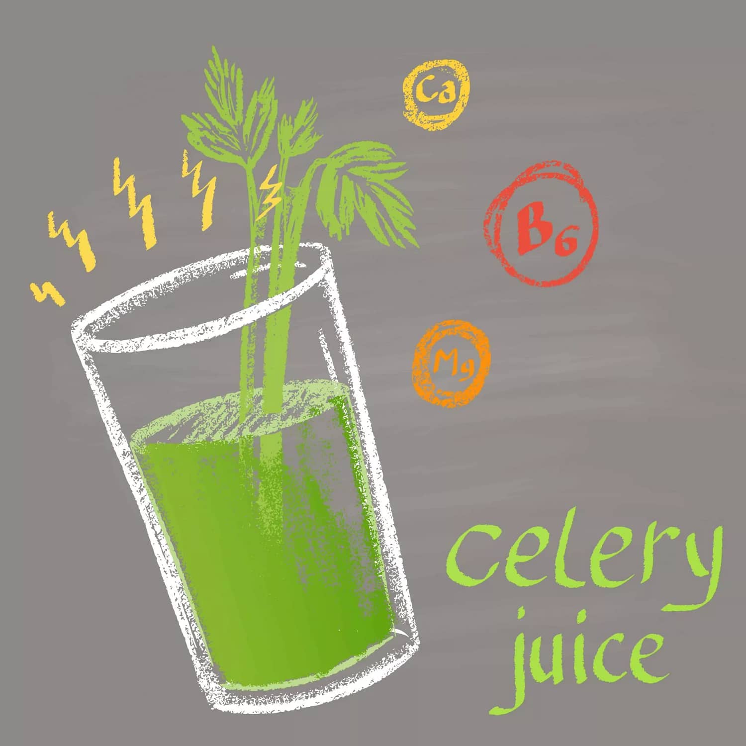 Celery Juice Mineral infographic