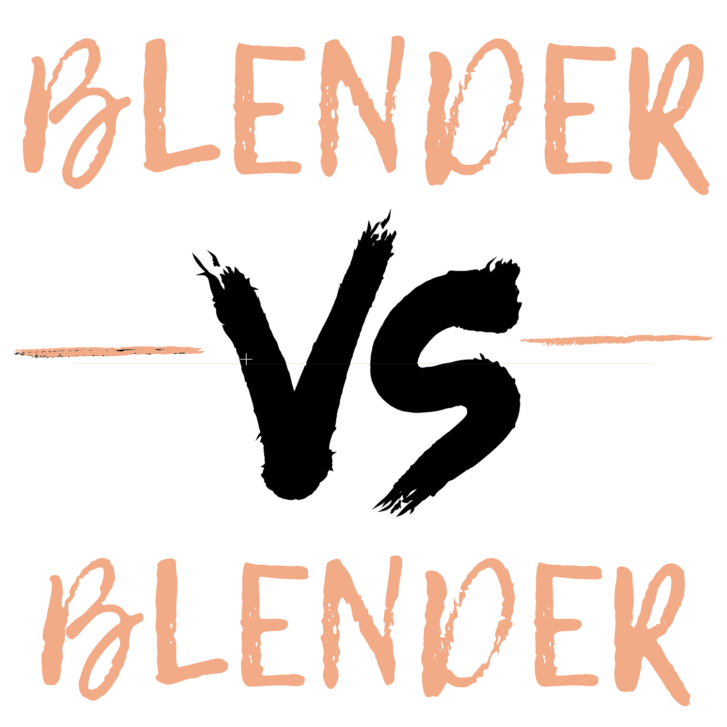 Blender vs. Blender vector in pink and black coloring