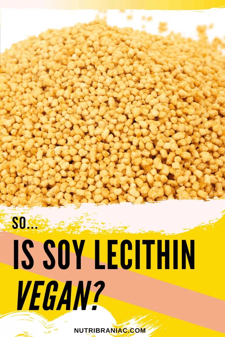 Soy lecithin is an additive found in almost everything. So, is soy lecithin vegan and is it safe? We tackle all your burning soy lecithin questions in our Is It Vegan series.  #soylecithinbenefits #soylecithinrecipes #soylecithinbreastfeeding #soylecithinbad #healthandwellness #plantbaseddiet #veganlifestyle